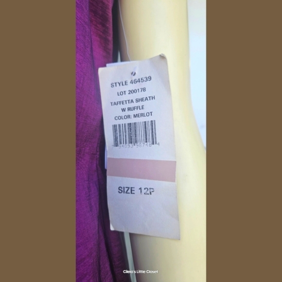 S.L.Fashions Dress, Cocktail, Purple, 12 NWT ✔️ - Picture 6 of 11
